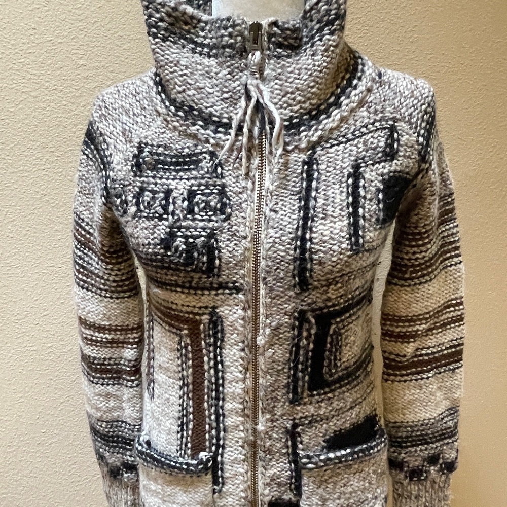 Aritzia Wilfred Free Italian Knit Zip Up Cardigan Sweater Size XXS NWOT!